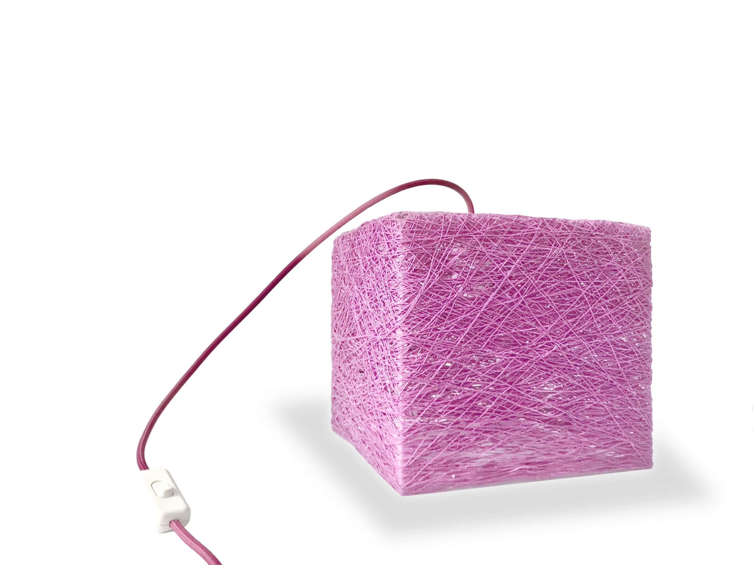 Lámpara de suelo moderna FLOOR CUBE rosa