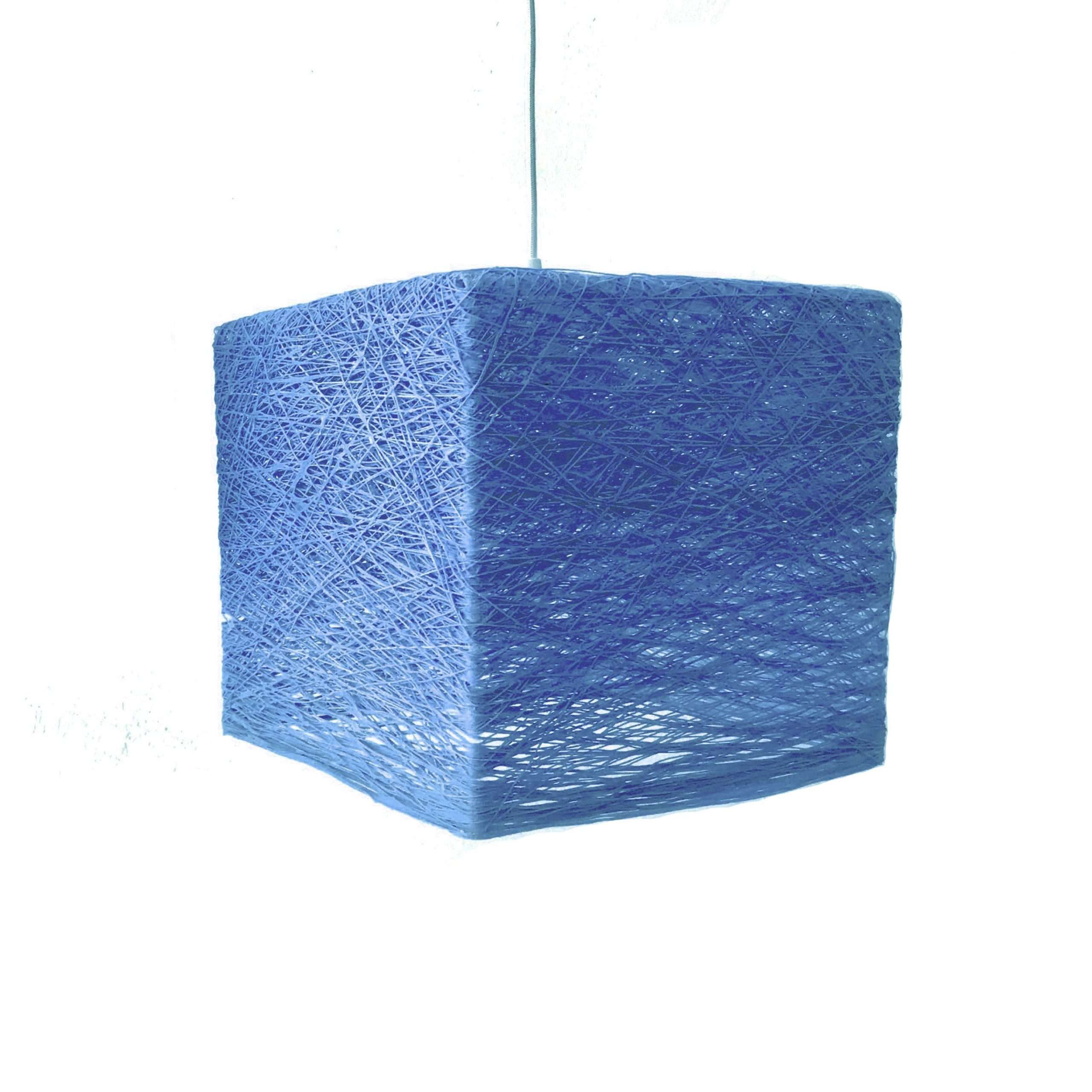 Lámpara de techo geométrica CUBE azul