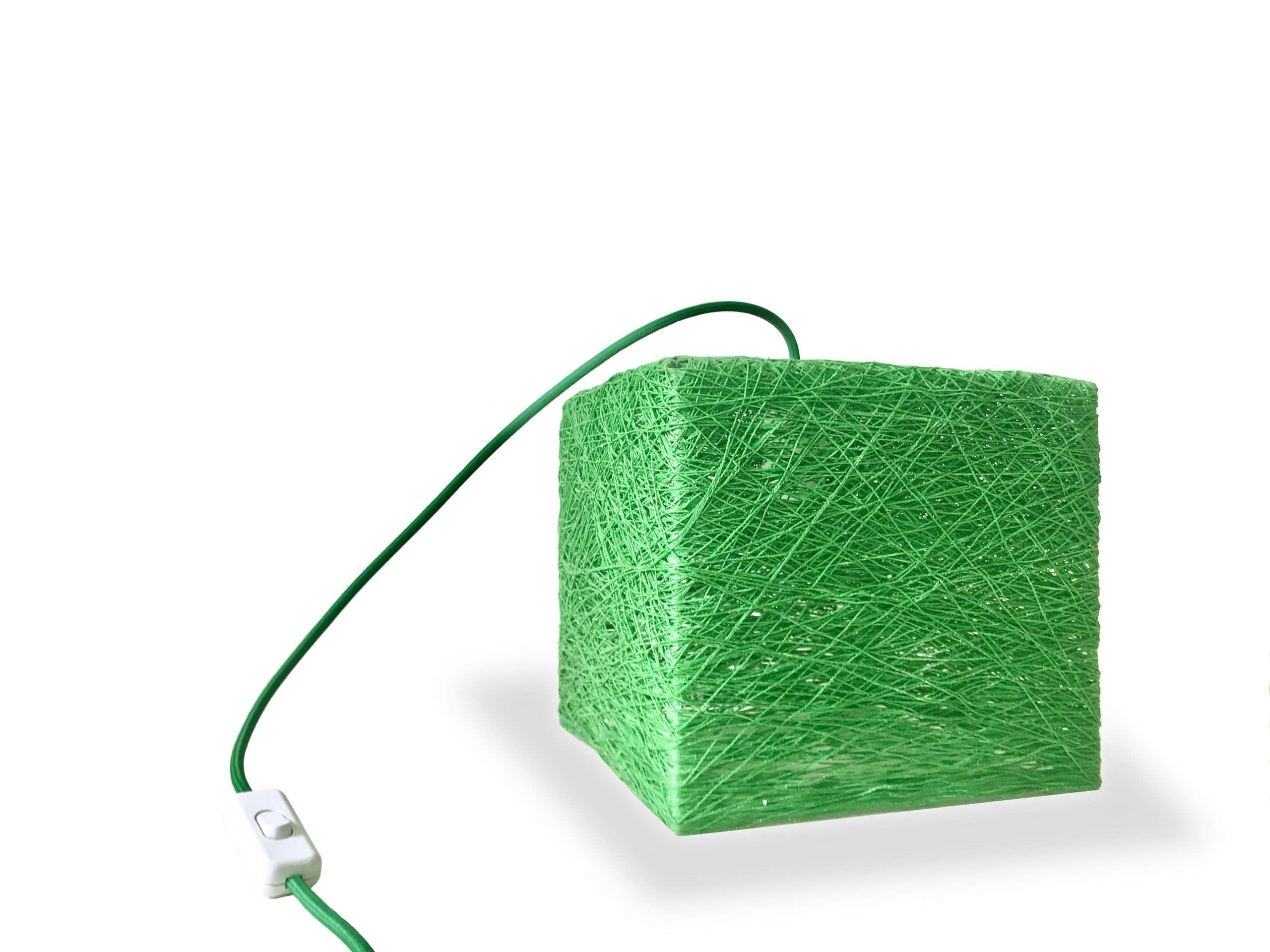 Lámpara de suelo moderna FLOOR CUBE verde