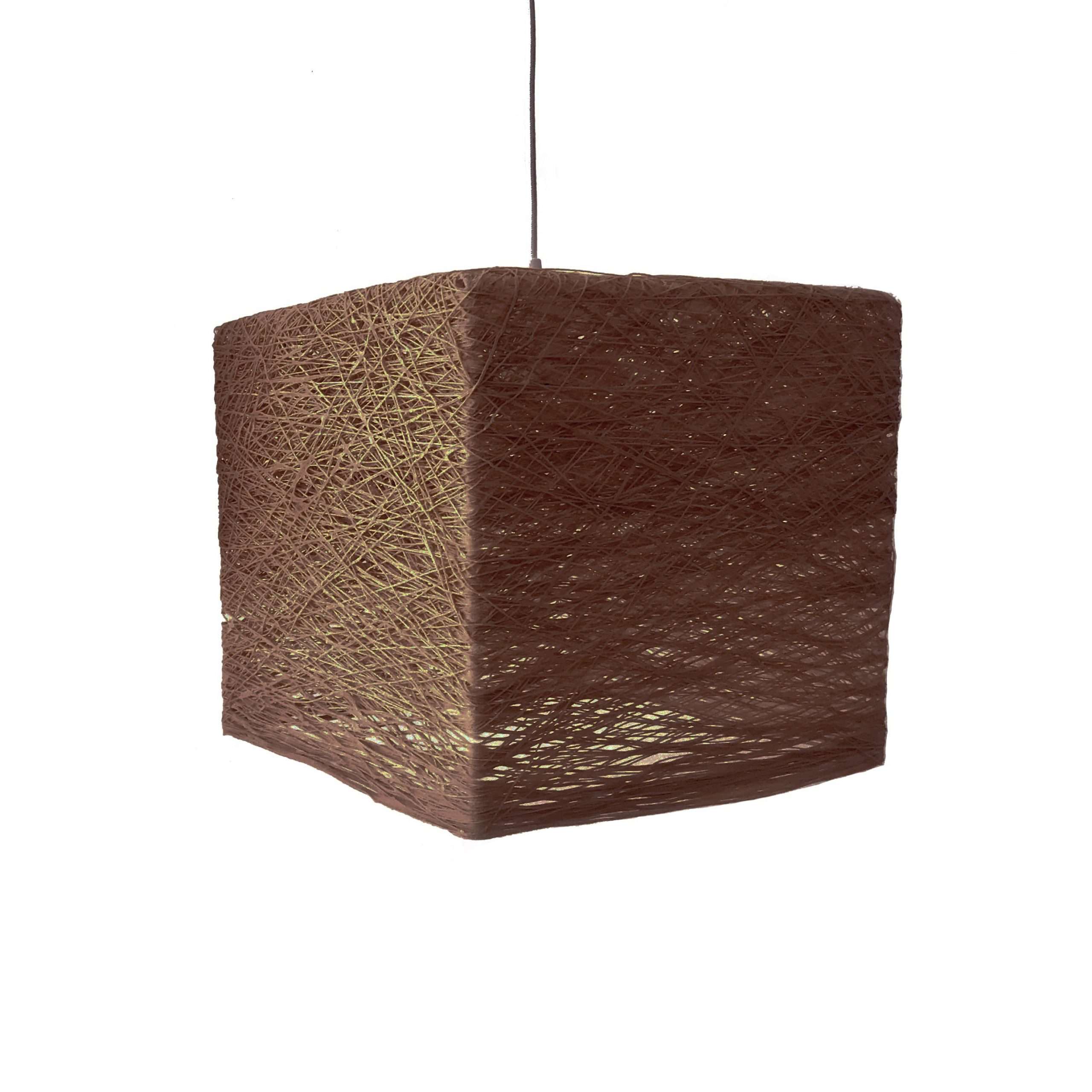 Lámpara de techo geométrica CUBE marron