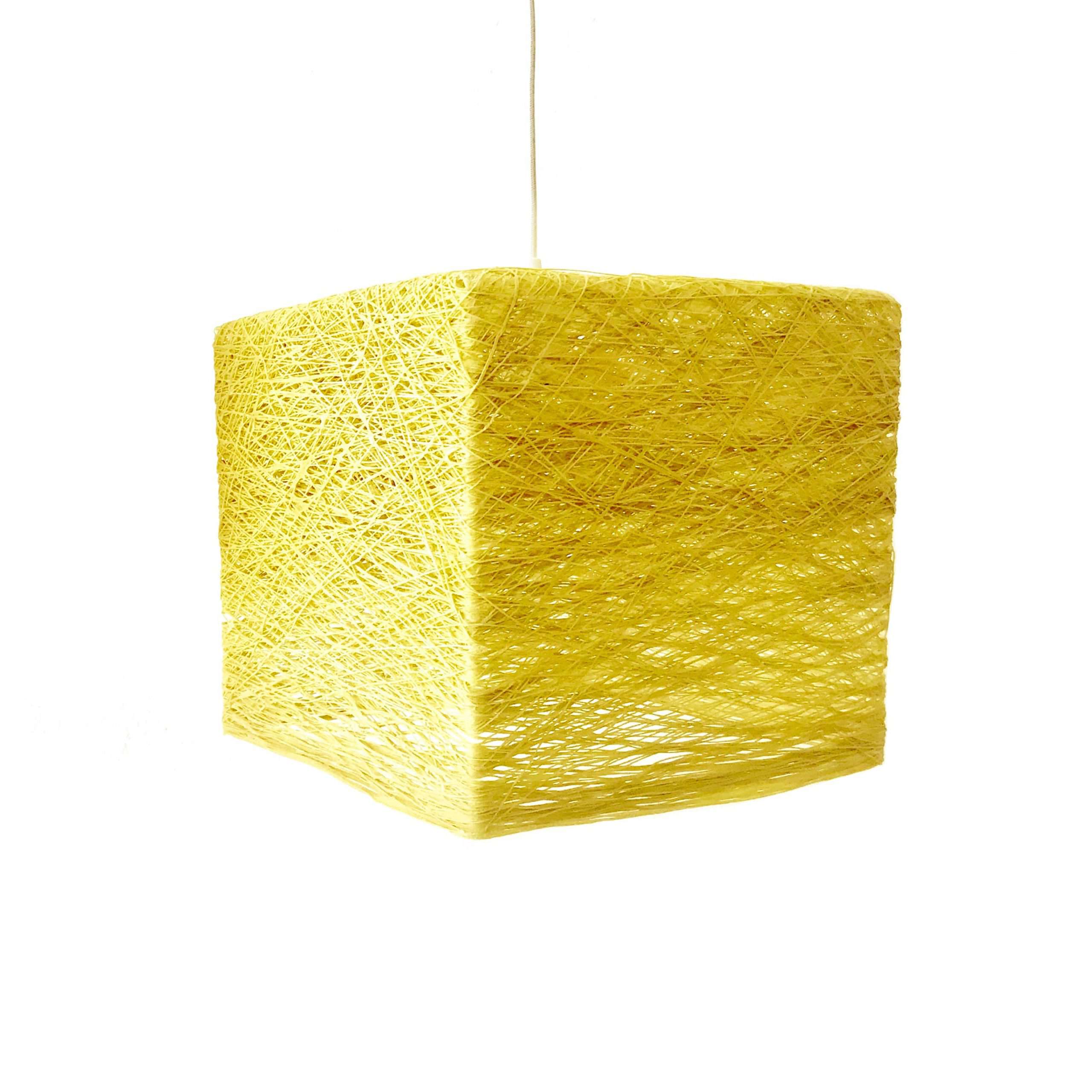Lámpara de techo geométrica CUBE amarillo