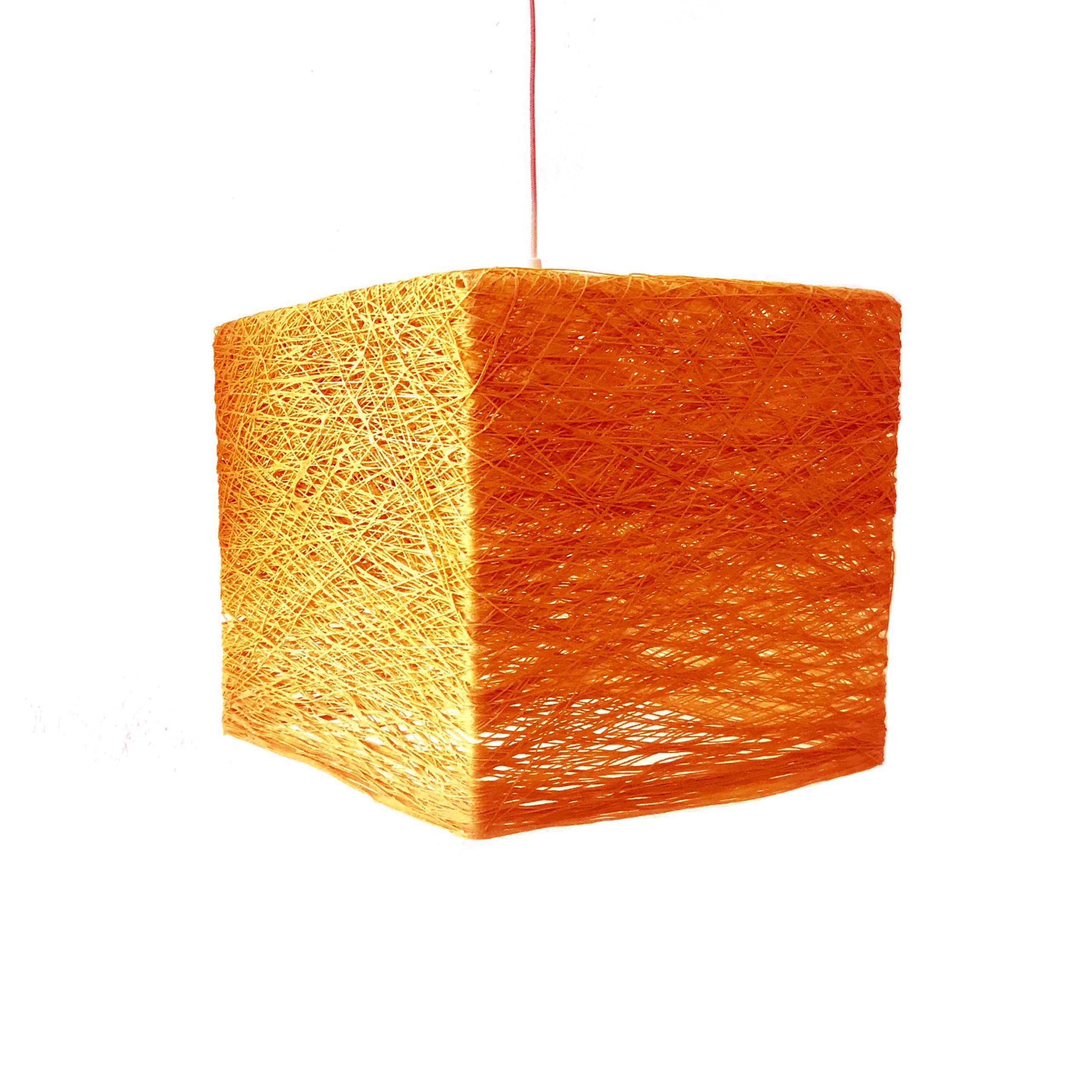 Lámpara de techo geométrica CUBE Naranja