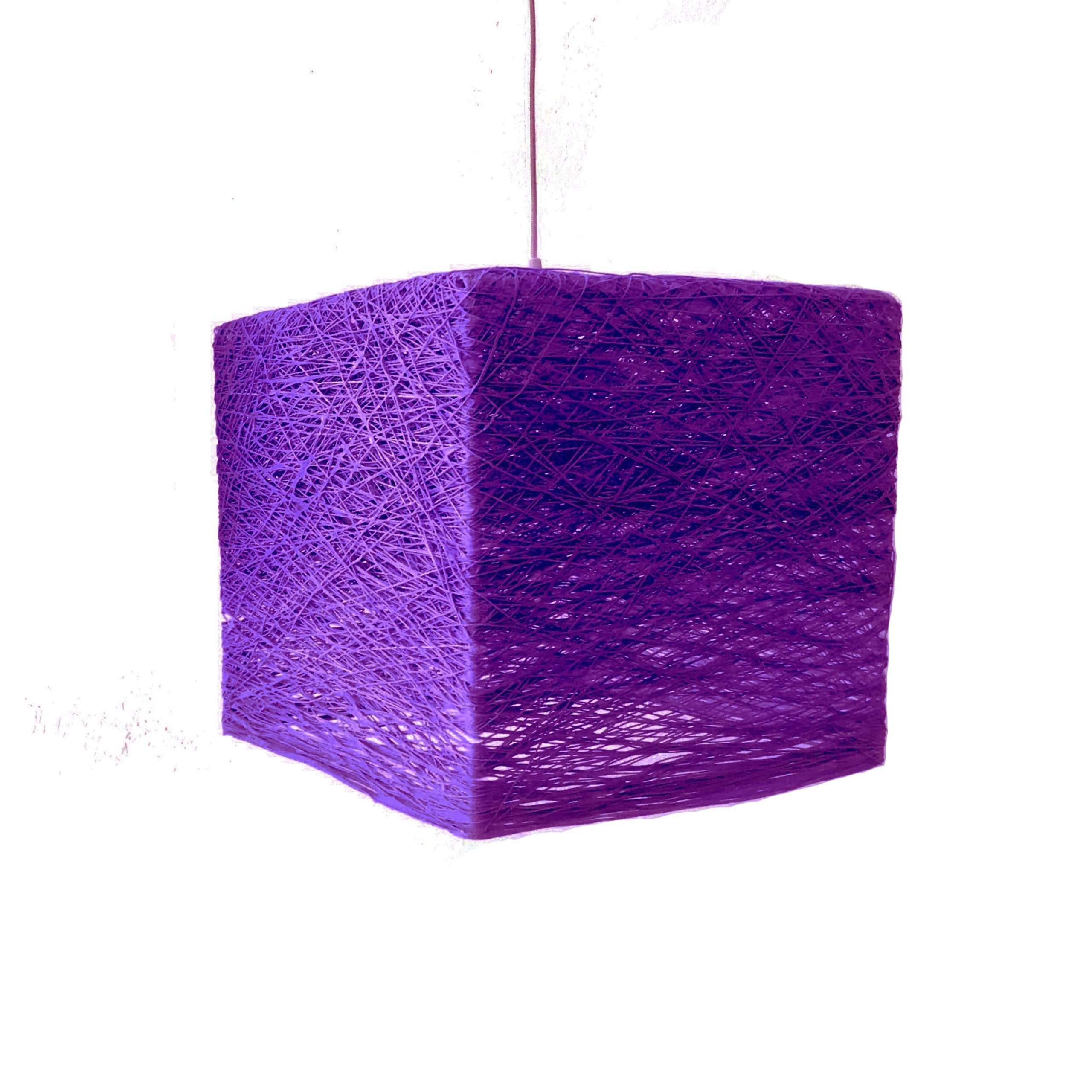 Lámpara de techo geométrica CUBE Violeta