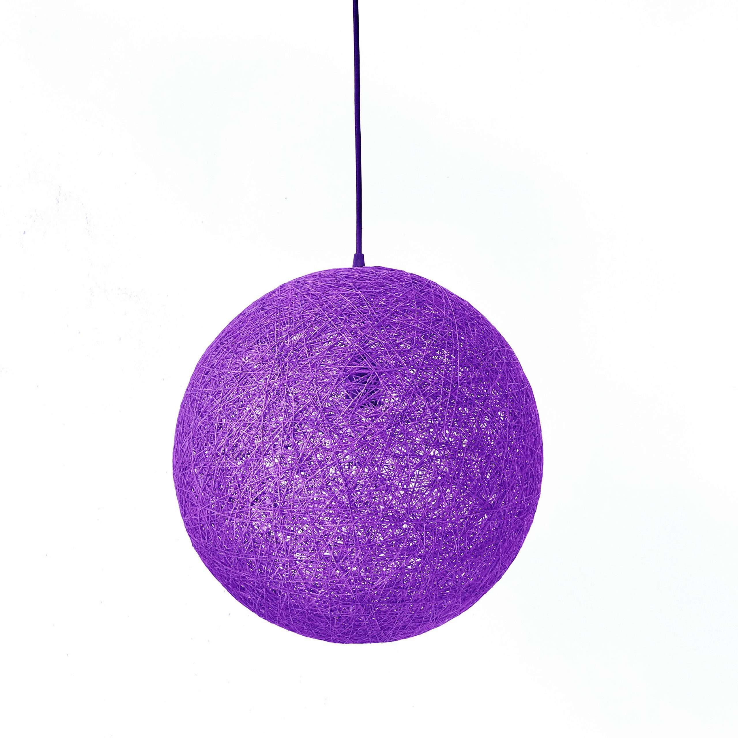 Lámpara de techo de estilo nórdico SPHERE violeta