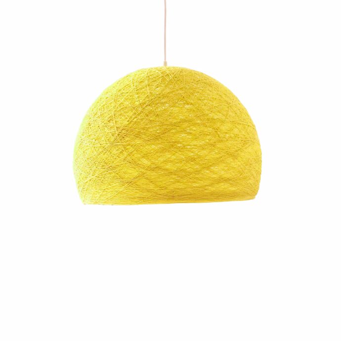 Pendant lamp Nordic design - HALF SPHERE yellow