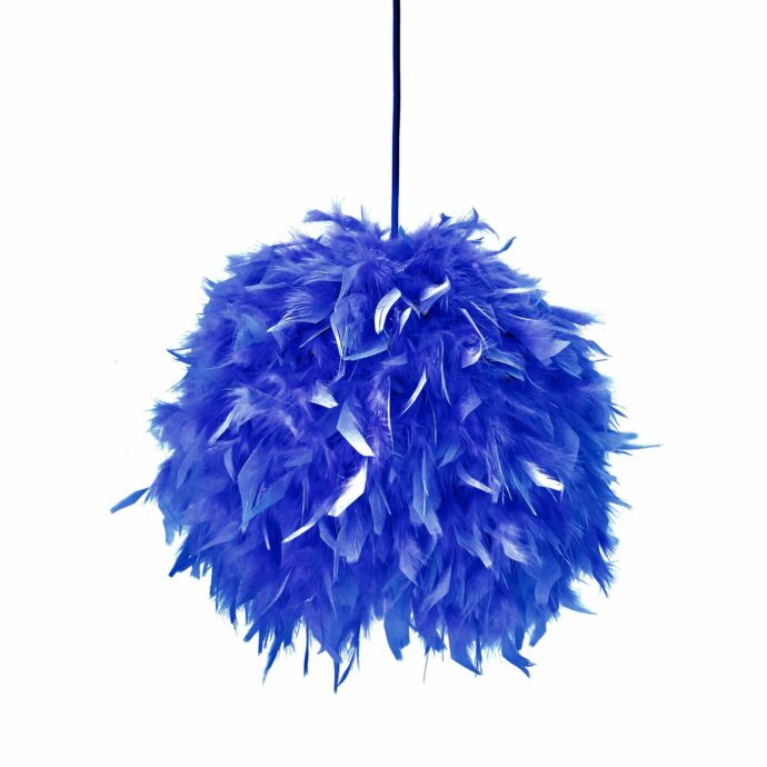 Decorative feathers lamp FEATHERS blue