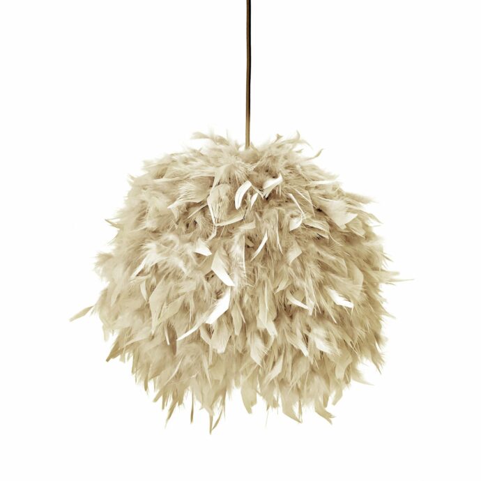 Decorative feathers lamp FEATHERS beige
