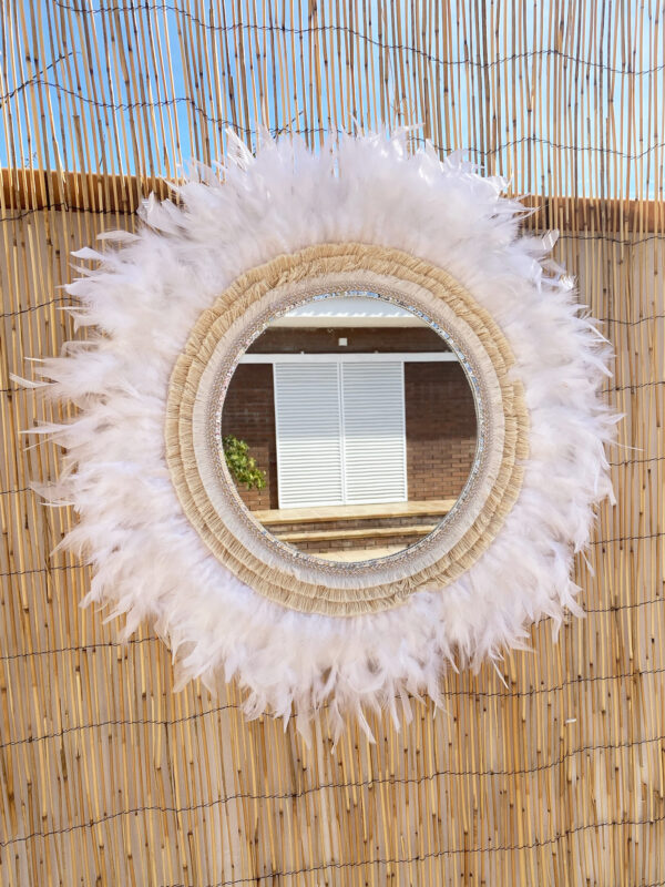 Espejo con plumas MIRROR BRILLI BRILLI
