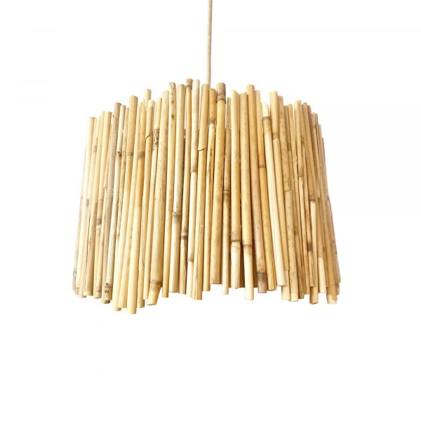 Lámpara suspendida de cañas de bambú TEXAS