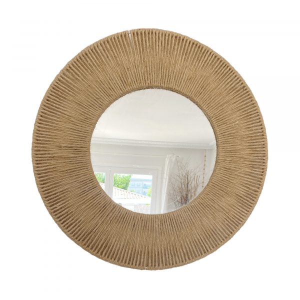 Espejo decorativo con cuerda de yute MIRROR DONUT
